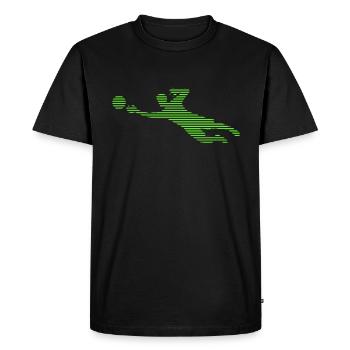 Goalkeeper - Men's Premium Organic T-Shirt - black - Front - Nico (187cm)