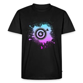 Fléchettes - T-shirt Premium bio Homme - noir - Devant - Nico (187cm)