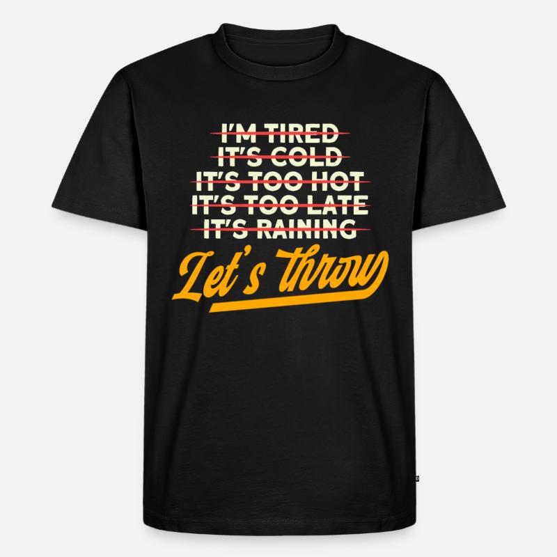 Diskuswerfen Diskuswerfer Geschenk - Männer Premium Bio T-Shirt - Schwarz