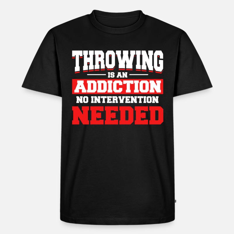 Diskuswerfen Diskuswerfer Geschenk - Männer Premium Bio T-Shirt - Schwarz