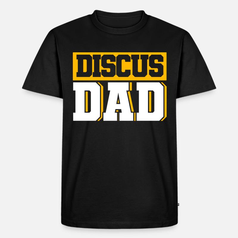 Diskuswerfen Diskuswerfer Geschenk - Männer Premium Bio T-Shirt - Schwarz