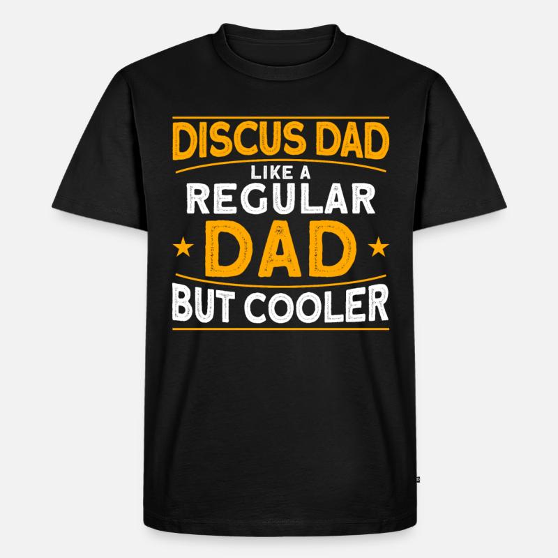 Diskuswerfen Diskuswerfer Geschenk - Männer Premium Bio T-Shirt - Schwarz