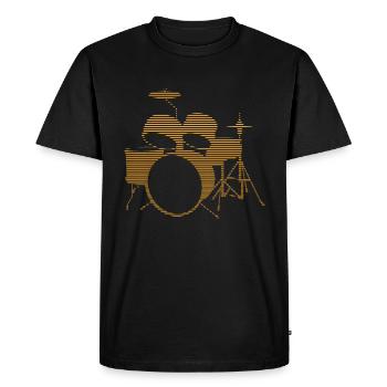 Percussion - T-shirt Premium bio Homme - noir - Devant - Nico (187cm)