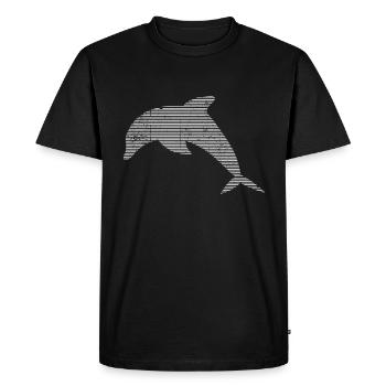 Dauphin - T-shirt Premium bio Homme - noir - Devant - Nico (187cm)