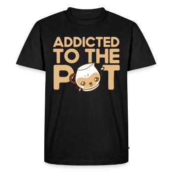 Barista Gift Idea Coffee Lover Coffee Brewing - Men's Premium Organic T-Shirt - black - Front - Nico (187cm)