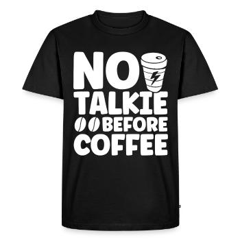 Barista Gift Idea Coffee Lover Coffee Brewing - Men's Premium Organic T-Shirt - black - Front - Nico (187cm)