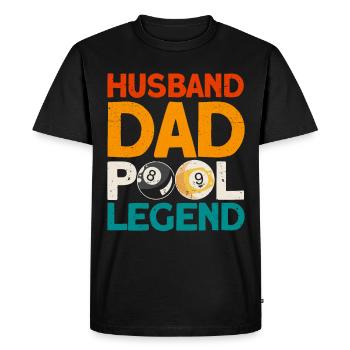 Idée cadeau billard Billard Player Pool Snooker - T-shirt Premium bio Homme - noir - Devant - Nico (187cm)