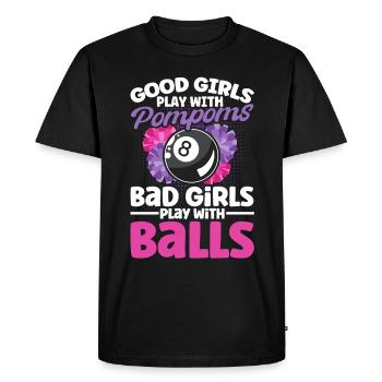 Idée cadeau billard Billard Player Pool Snooker - T-shirt Premium bio Homme - noir - Devant - Nico (187cm)
