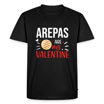Arepas Citation Drôle Colombien Cuisine Vénézuélienne Arepa - T-shirt Premium bio Homme - noir - Devant - Nico (187cm)
