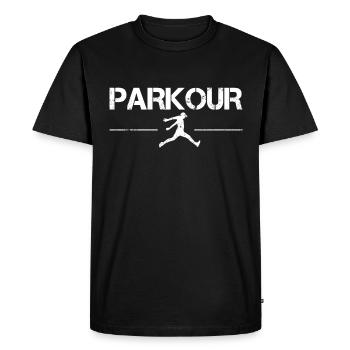 Parkour - Men's Premium Organic T-Shirt - black - Front - Nico (187cm)