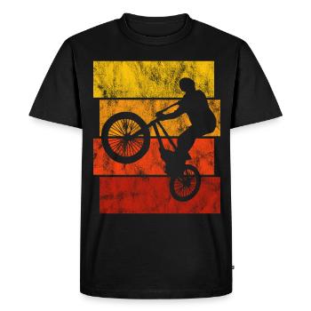 BMX Vélo Vélo Rétro Cadeau Vélo Motocross - T-shirt Premium bio Homme - noir - Devant - Nico (187cm)