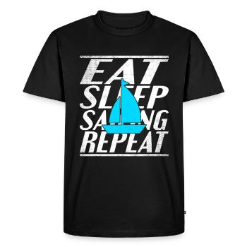 Alimentation Sommeil Voile - T-shirt Premium bio Homme - noir - Devant - Nico (187cm)