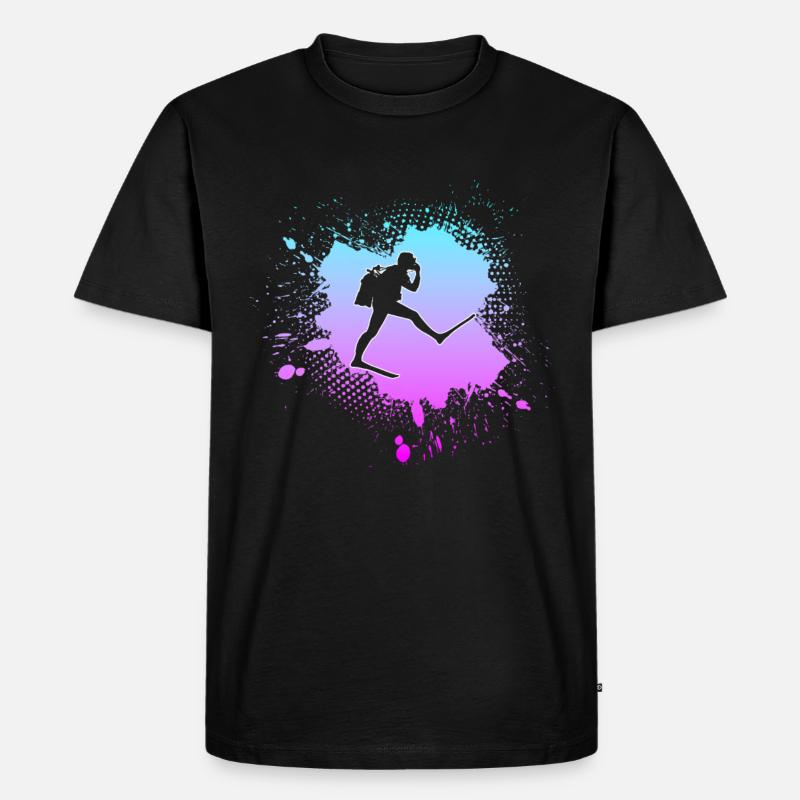 Tauchen - Männer Premium Bio T-Shirt - Schwarz
