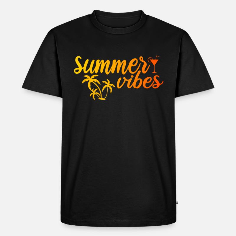 Sommer - Männer Premium Bio T-Shirt - Schwarz