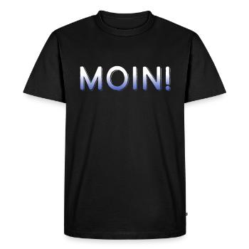 Lune - T-shirt Premium bio Homme - noir - Devant - Nico (187cm)