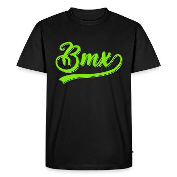 Le BMX - T-shirt Premium bio Homme - noir - Devant - Nico (187cm)