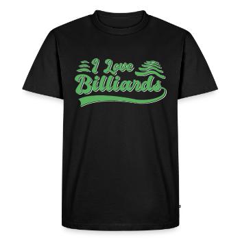 J’adore le billard - T-shirt Premium bio Homme - noir - Devant - Nico (187cm)