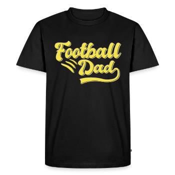Cadeau Papa Football - T-shirt Premium bio Homme - noir - Devant - Nico (187cm)
