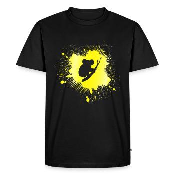Koala - T-shirt Premium bio Homme - noir - Devant - Nico (187cm)