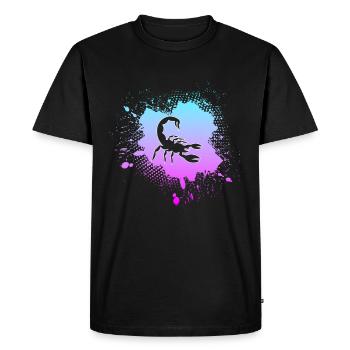 Scorpion - Men's Premium Organic T-Shirt - black - Front - Nico (187cm)