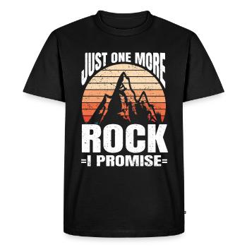 Géologue de la géologie collectrice de roches - T-shirt Premium bio Homme - noir - Devant - Nico (187cm)