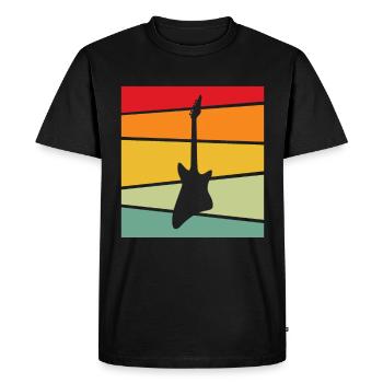 Rock Retro - Men's Premium Organic T-Shirt - black - Front - Nico (187cm)