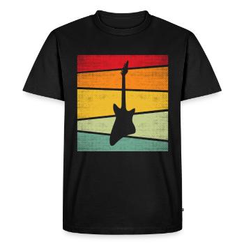 Rock Retro - Men's Premium Organic T-Shirt - black - Front - Nico (187cm)