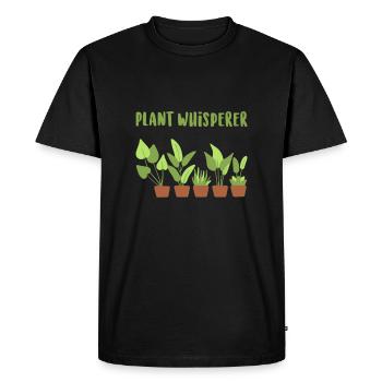 Plants green plants - Men's Premium Organic T-Shirt - black - Front - Nico (187cm)
