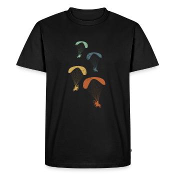 Paramotor Pilot Paramotoring - Men's Premium Organic T-Shirt - black - Front - Nico (187cm)