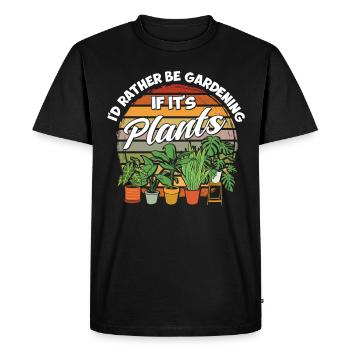 Plant Gardening Gardener Landscape Architect - Men's Premium Organic T-Shirt - black - Front - Nico (187cm)