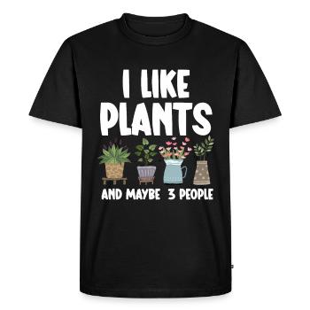 Plant Gardening Gardener Landscape Architect - Men's Premium Organic T-Shirt - black - Front - Nico (187cm)
