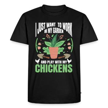 Plant Gardening Gardener Landscape Architect - Men's Premium Organic T-Shirt - black - Front - Nico (187cm)
