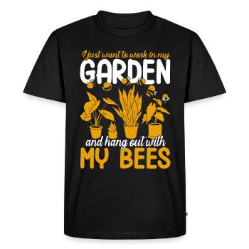 Plant Gardening Gardener Landscape Architect - Men's Premium Organic T-Shirt - black - Front - Nico (187cm)