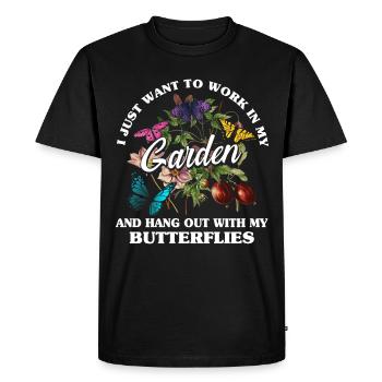 Plant Gardening Gardener Landscape Architect - Men's Premium Organic T-Shirt - black - Front - Nico (187cm)