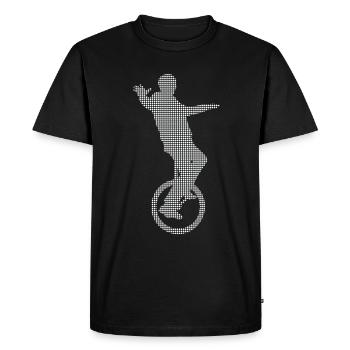 Monocycle - T-shirt Premium bio Homme - noir - Devant - Nico (187cm)