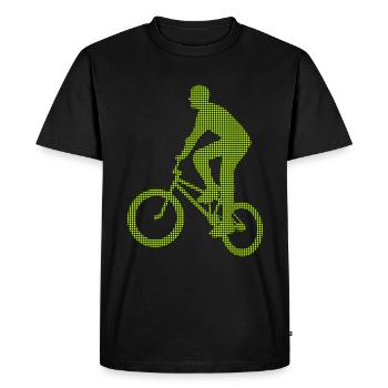 Le BMX - T-shirt Premium bio Homme - noir - Devant - Nico (187cm)