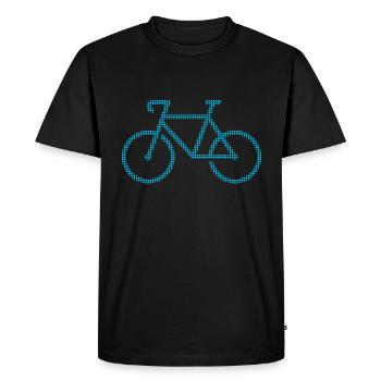 Bicyclette - T-shirt Premium bio Homme - noir - Devant - Nico (187cm)