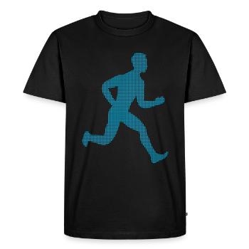Faire du jogging - T-shirt Premium bio Homme - noir - Devant - Nico (187cm)