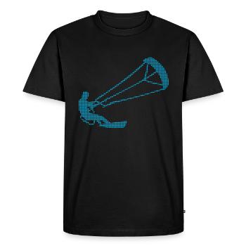 kite surfing - Men's Premium Organic T-Shirt - black - Front - Nico (187cm)