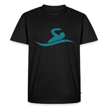 Nager - T-shirt Premium bio Homme - noir - Devant - Nico (187cm)