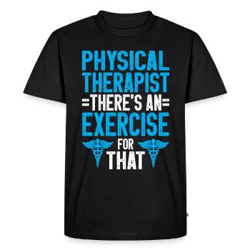 Physiothérapie Physiothérapeute Physiothérapeute - T-shirt Premium bio Homme - noir - Devant - Nico (187cm)