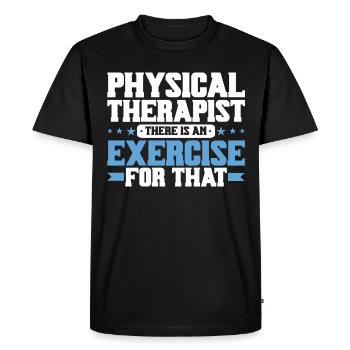 Physiothérapie Physiothérapeute Physiothérapeute - T-shirt Premium bio Homme - noir - Devant - Nico (187cm)