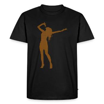Sing - Men's Premium Organic T-Shirt - black - Front - Nico (187cm)