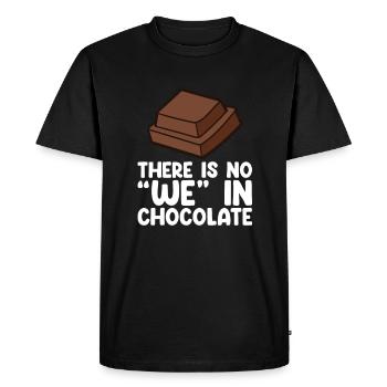 Chocolate Lover Chocolate Milk Chocolate Bars - Men's Premium Organic T-Shirt - black - Front - Nico (187cm)