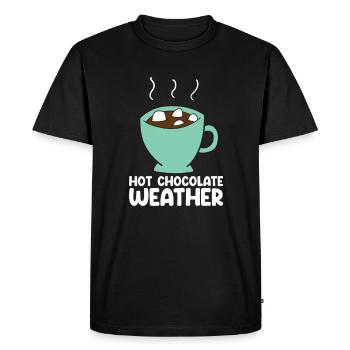Chocolate Lover Chocolate Milk Chocolate Bars - Men's Premium Organic T-Shirt - black - Front - Nico (187cm)