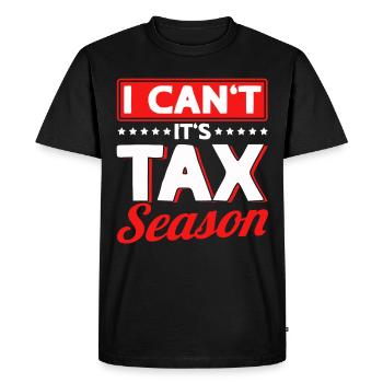 Comptable Donation Comptabilité Impôt CPA - T-shirt Premium bio Homme - noir - Devant - Nico (187cm)