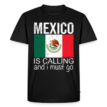 Mexico Quote - Men's Premium Organic T-Shirt - black - Front - Nico (187cm)
