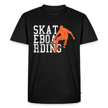 Skateboarding - T-shirt Premium bio Homme - noir - Devant - Nico (187cm)