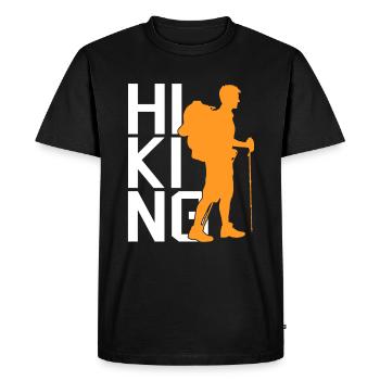 Wander - Men's Premium Organic T-Shirt - black - Front - Nico (187cm)