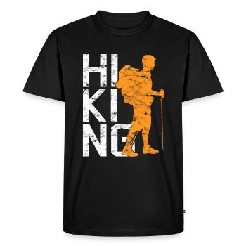 Wander - Men's Premium Organic T-Shirt - black - Front - Nico (187cm)